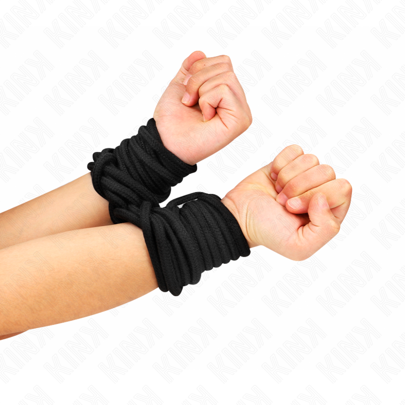 KINK - 20 METER SCHWARZES BAUMWOLLSEIL