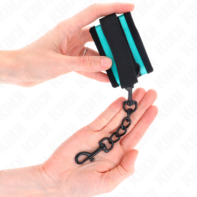 KINK – Verstellbare, schwarz-blaue Nylon-Armbänder mit Klettverschluss, 18–32 cm x 5 cm