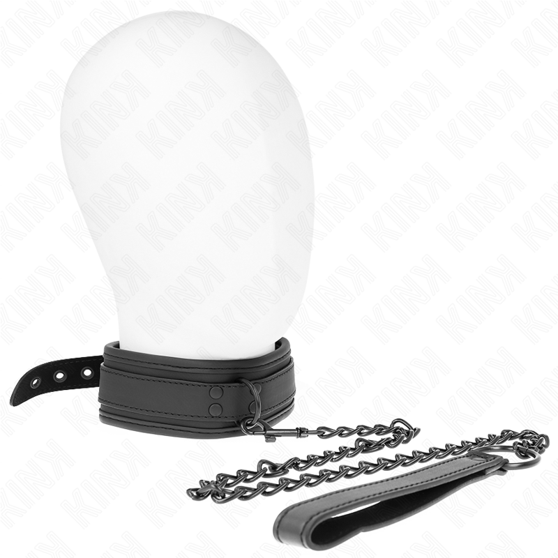 KINK – Neopren-Bondage-Halsband Modell 1 mit verstellbarem Gürtel 78 cm 37,5 x 49,5 cm