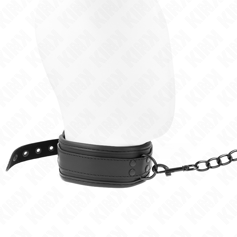KINK – Neopren-Bondage-Halsband Modell 1 mit verstellbarem Gürtel 78 cm 37,5 x 49,5 cm