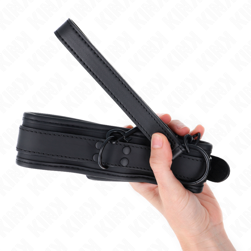 Bondage-Halsband aus Neopren Modell 1 mit Gürtel 78 cm verstellbar 37,5 x 49,5 cm