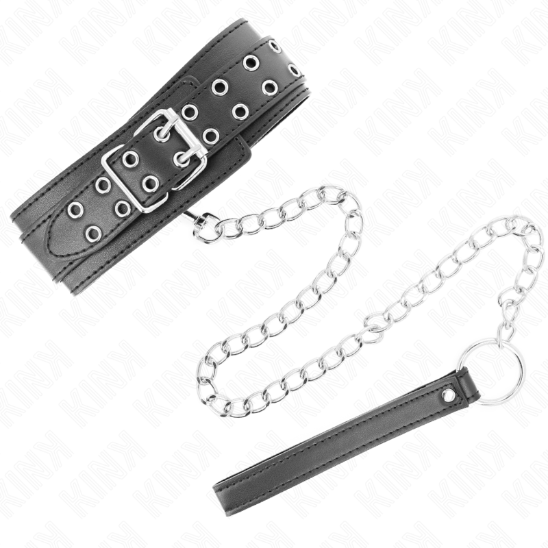 KINK - Halskette mit Armband, 65 cm, verstellbare silberne Haken, 33-46 cm x 5,5 cm