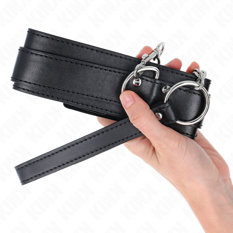 KINK - Halskette mit Armband, 65 cm, verstellbare silberne Haken, 33-46 cm x 5,5 cm