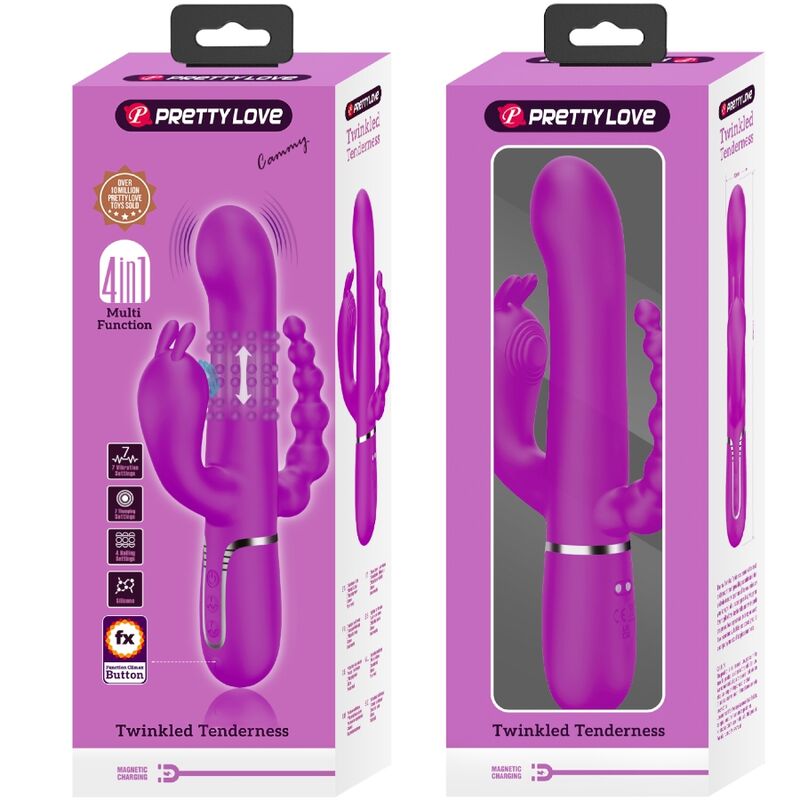 Cammy 4-in-1 Multifunktions-Dreifachvibrator Rosa