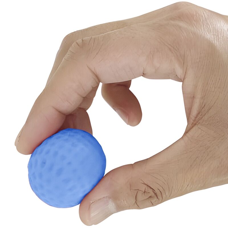 Orangefarbener männlicher Masturbator mit Doppelkugel