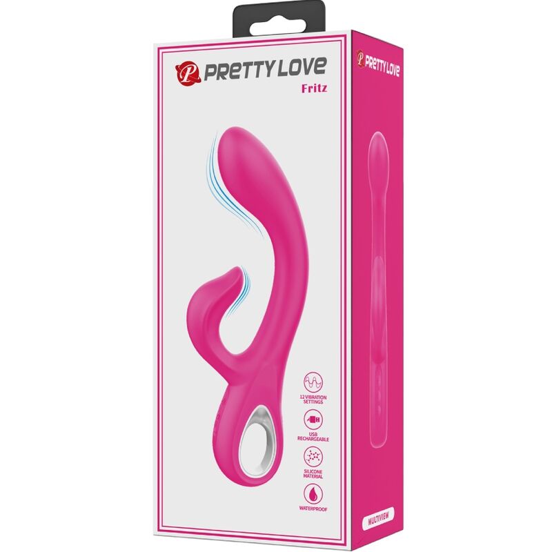 PRETTY LOVE - FRITZ RABBIT VIBRATOR 12 VIBRATIONEN PINK