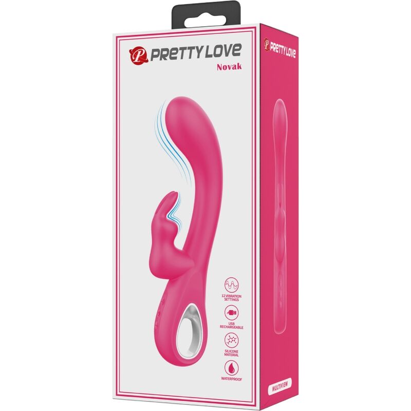 Novak Rabbit Vibrator 12 Vibrationen Rosa
