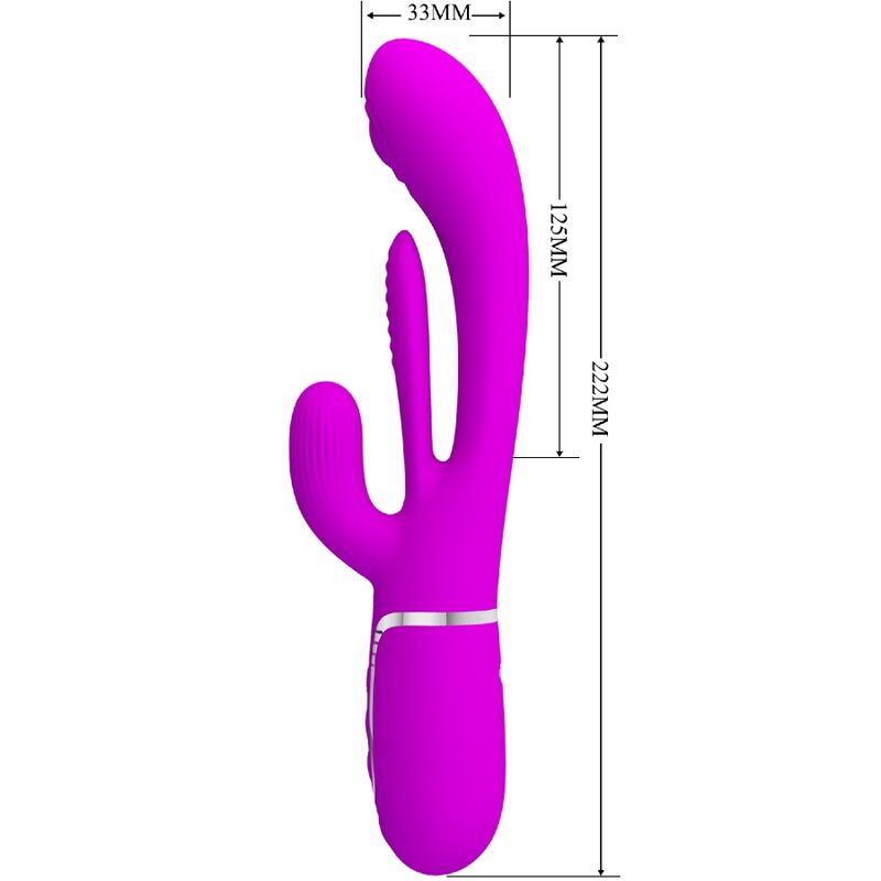 Shania Triple Rabbit Multifunktionsvibrator Rosa