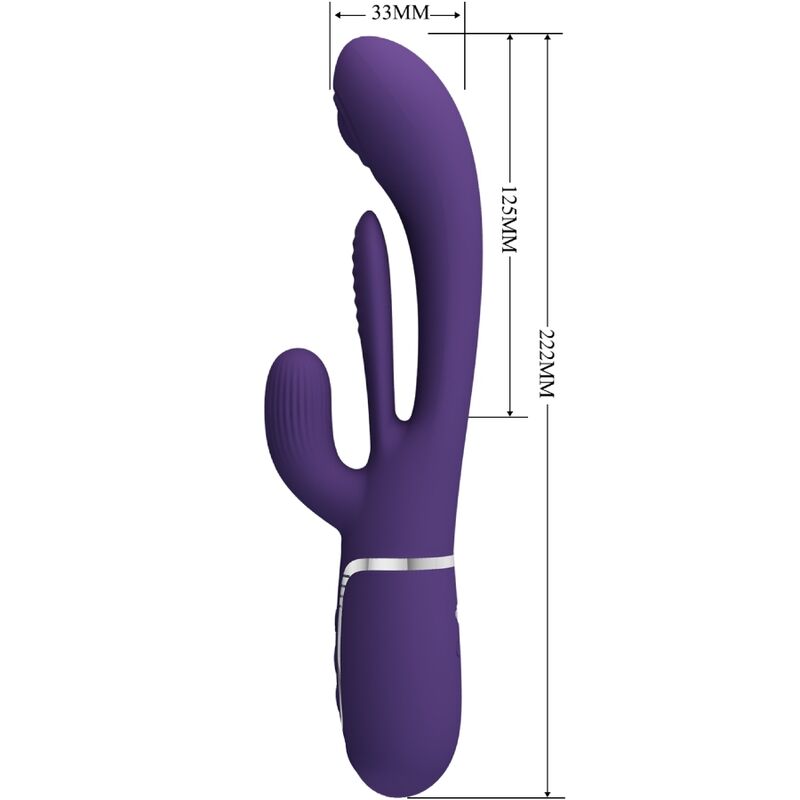 Shania Triple Rabbit Multifunktionsvibrator Lila