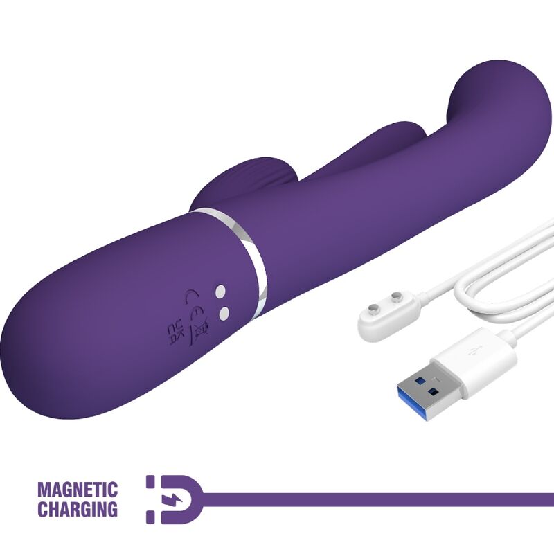 Shania Triple Rabbit Multifunktionsvibrator Lila