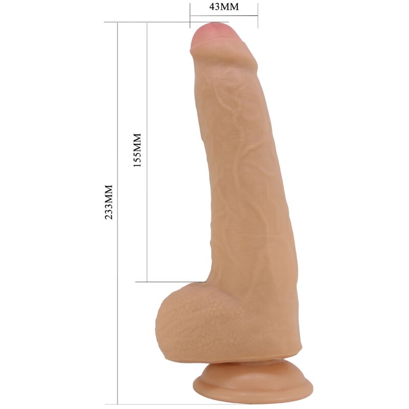 Gode Réaliste Draco 23 cm Ventouse Veines Apparentes - Pretty Love