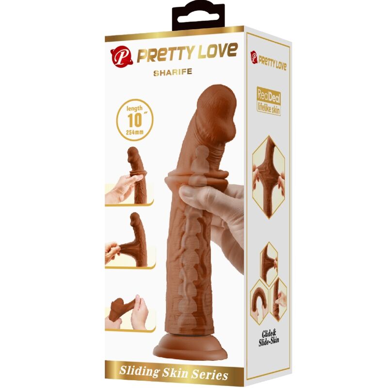Sharife realistischer Dildo 25 cm braun