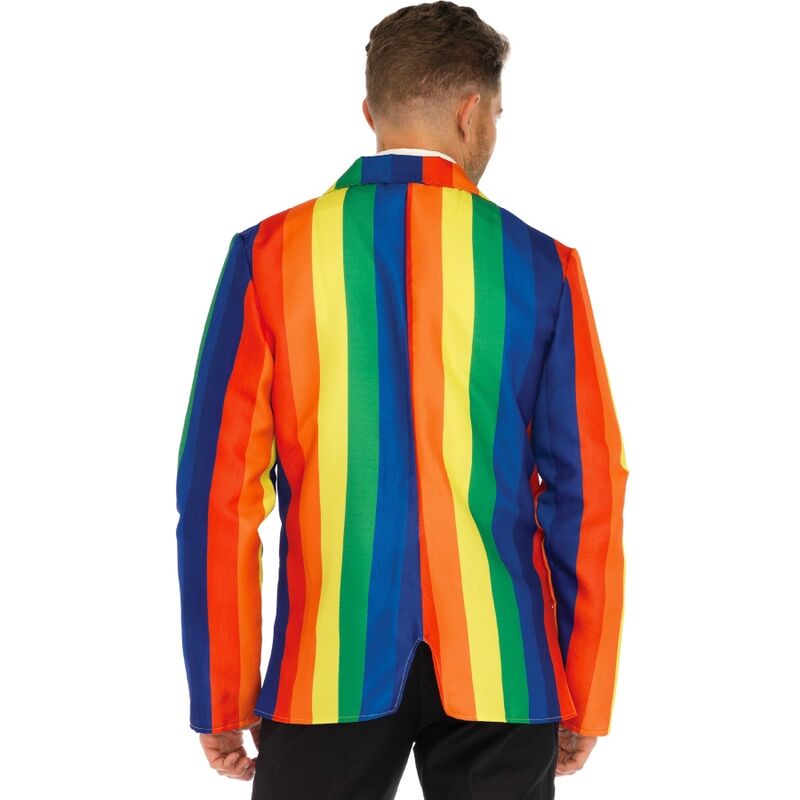 Blazer + Regenbogenkrawatte