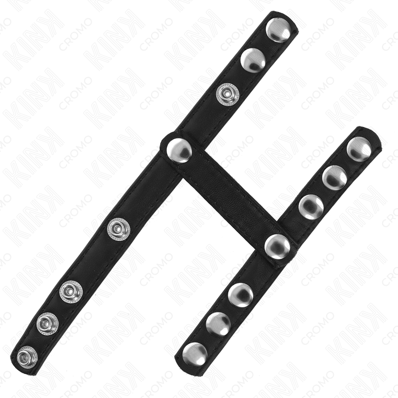 KINK - PENISRING MIT 3 VERSTELLBAREN RIEMEN ZUR TEILUNG DER HODEN