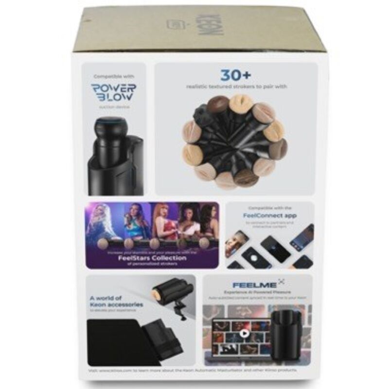 Keon Kombi-Set von Kiiroo + Feel Stroker schwarz