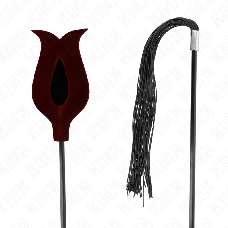 Schneebesen mit Pompom aus Silikon, rosa Form, 45 cm