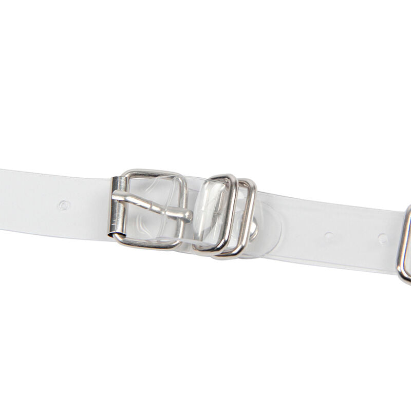 SUBBLIME - 953737 Brustgeschirr mit Ringen und silbernen Ketten, Einheitsgröße