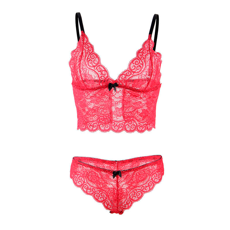 Nuisette Satin Soie et Dentelle + Culotte Assortie - Subblime