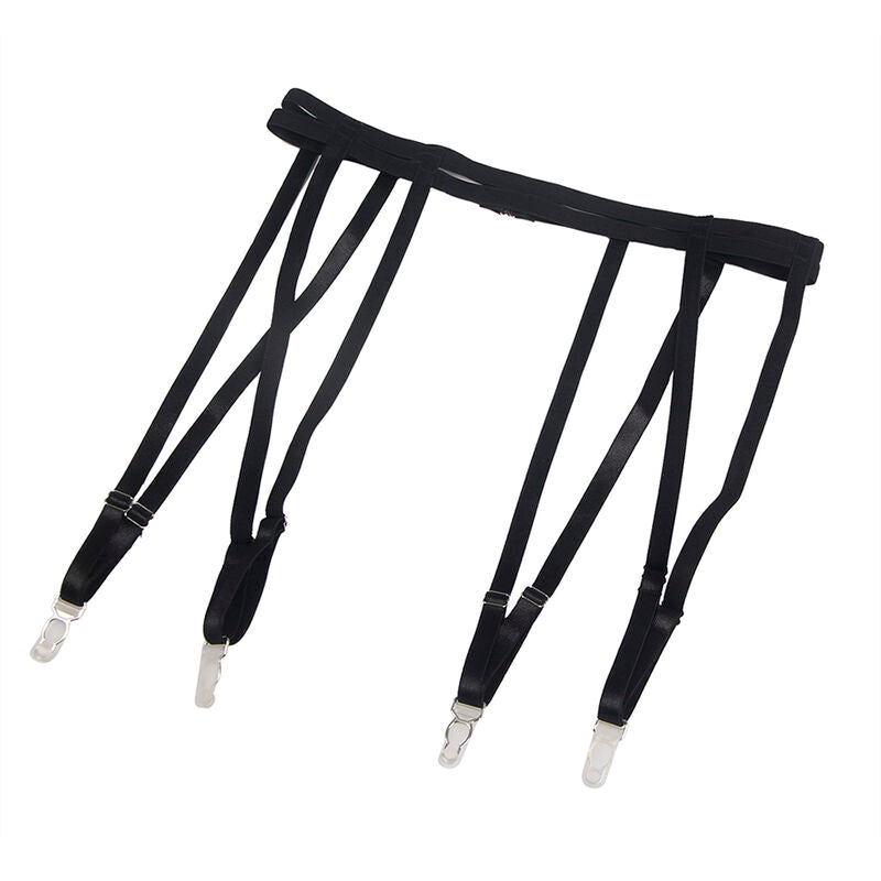 SUBBLIME - 954154 Body mit Strumpfhalter, schwarz, Größe L/XL