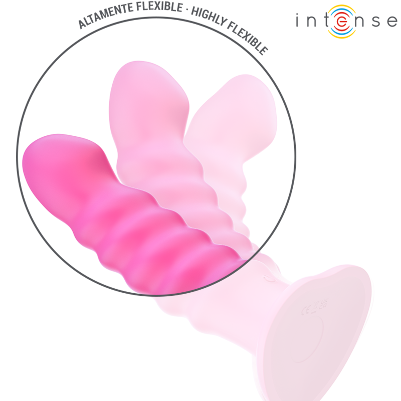 INTENSE - CINDY VIBRATOR GRÖSSE L SPIRALDESIGN 10 VIBRATIONEN PINK FERNBEDIENUNG