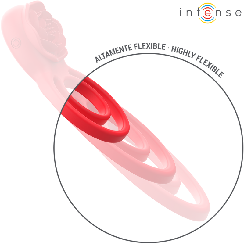 INTENSIV - PINK GAIL STIMULATOR 10 ROTE VIBRATIONEN FERNBEDIENUNG