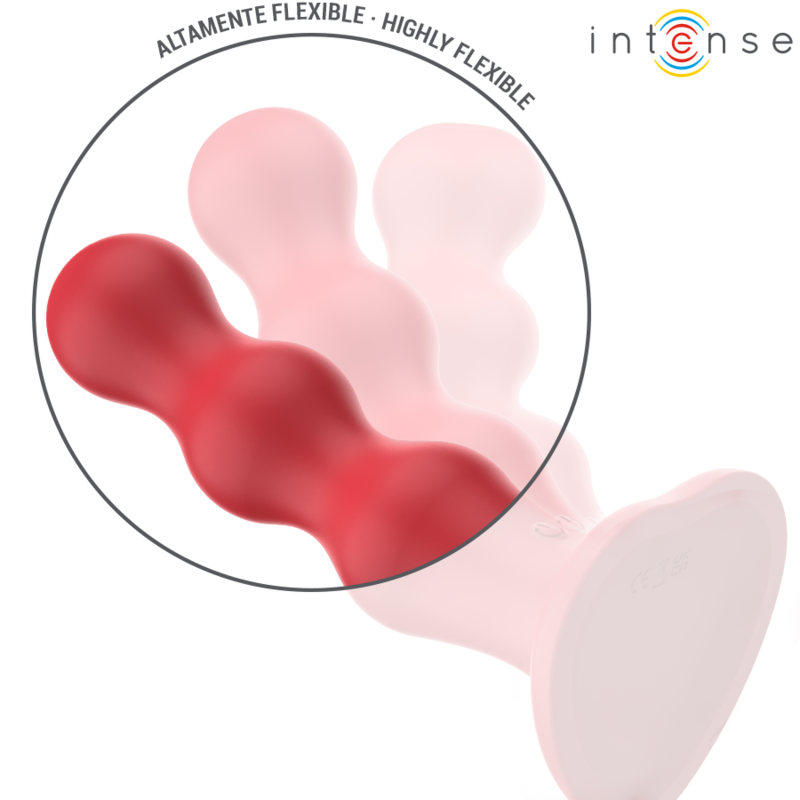 INTENSE - CODY VIBRATOR MIT SAUGAUFGANG UND FERNBEDIENUNG, ROT