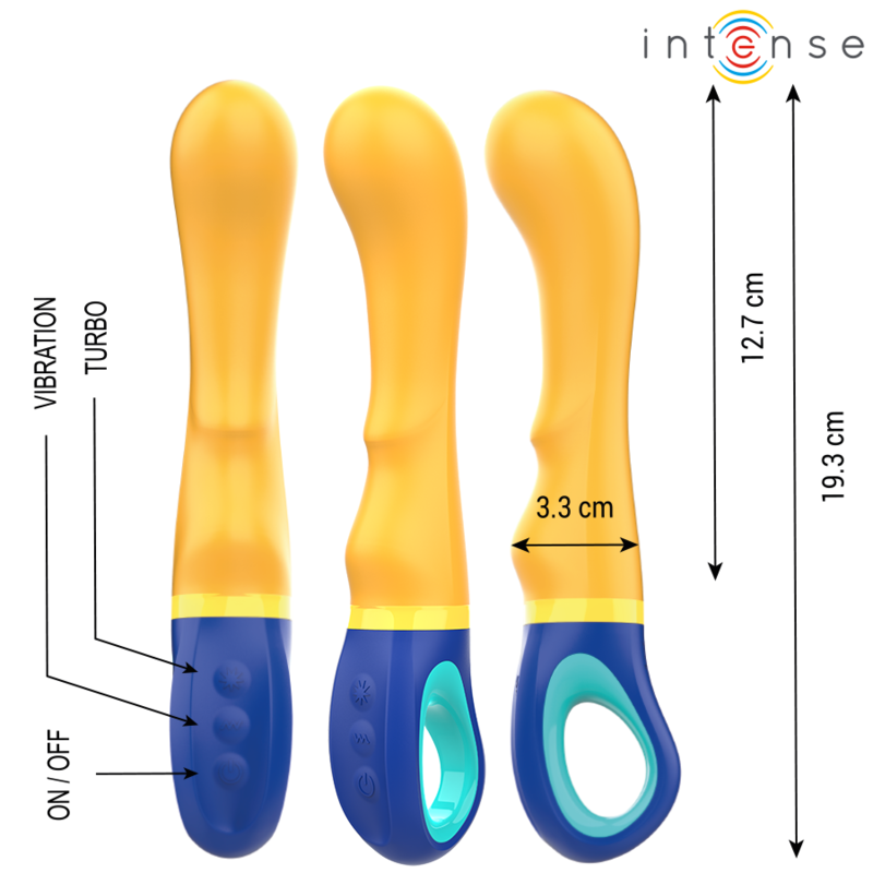INTENSIV - GELBER, Zotteliger G-Punkt-Vibrator