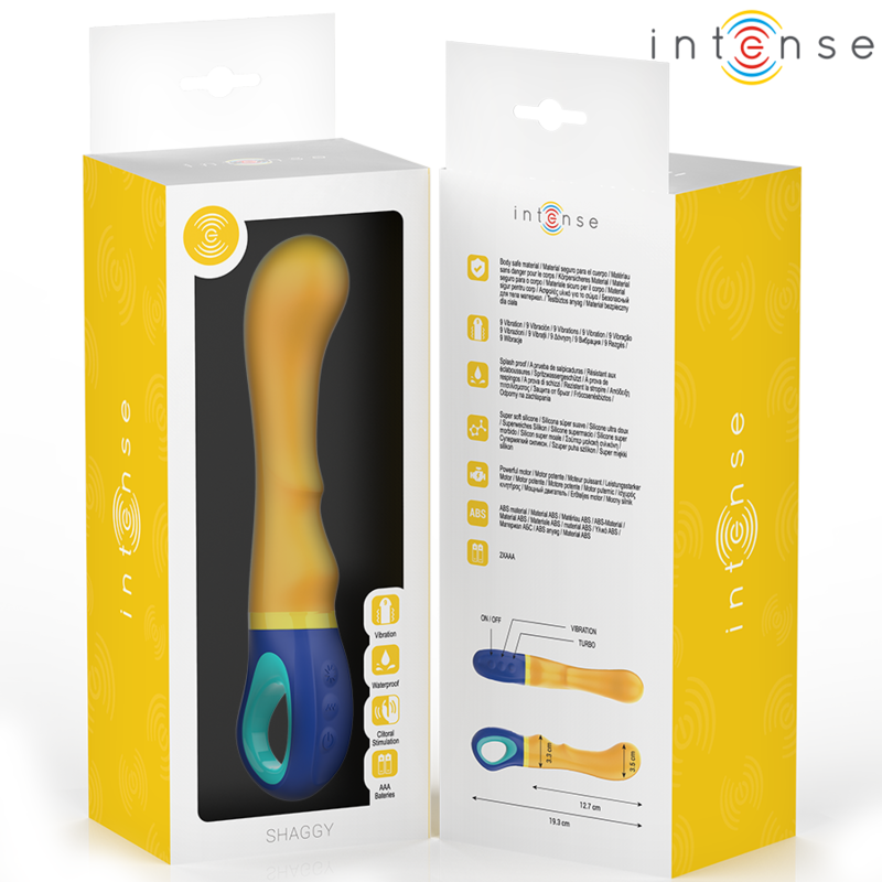 INTENSIV - GELBER, Zotteliger G-Punkt-Vibrator