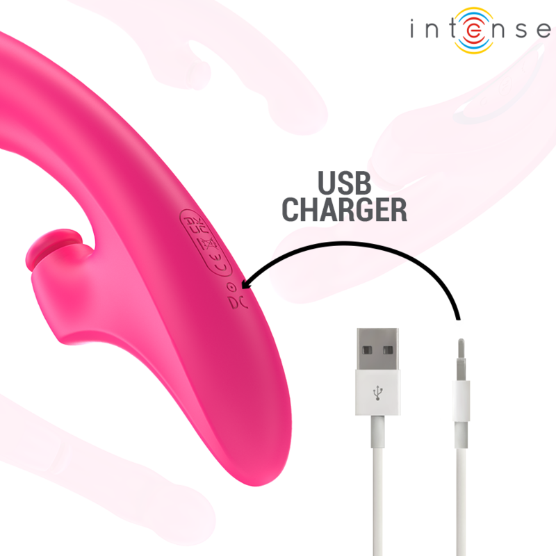 INTENSE - EMI-VIBRATOR 13,5 CM MULTIFUNKTION 3 IN 1 10 VIBRATIONEN PINK