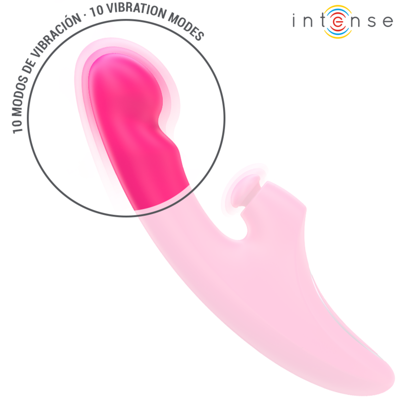 INTENSE - EMI-VIBRATOR 13,5 CM MULTIFUNKTION 3 IN 1 10 VIBRATIONEN PINK