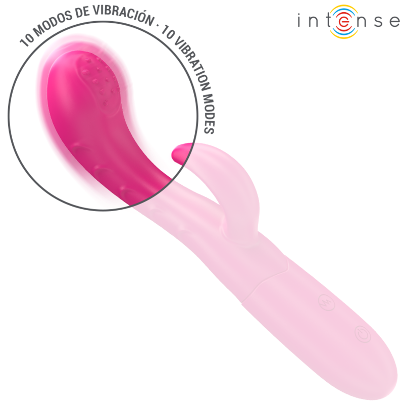 INTENSIV - AMARA VIBRATOR MIT STIMULIERENDER ZUNGE, 10 VIBRATIONEN, PINK