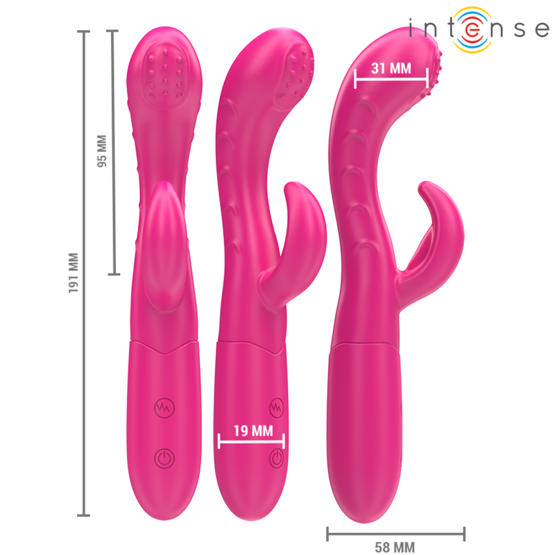 Amara Vibrator mit stimulierender Zunge 10 Vibrationen rosa
