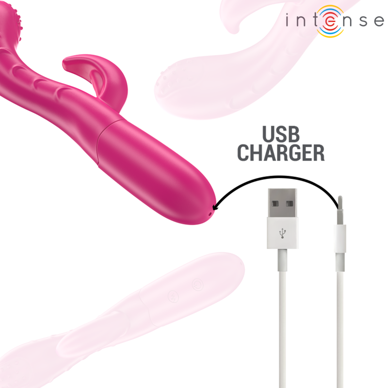 INTENSIV - AMARA VIBRATOR MIT STIMULIERENDER ZUNGE, 10 VIBRATIONEN, PINK