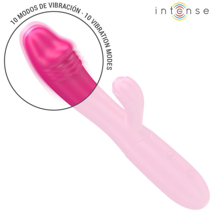 INTENSE - IVY FLEXIBLE VIBRATOR 10 VIBRATIONSSTÄRKEN MIT ROSA STIMULIERENDER ZUNGE