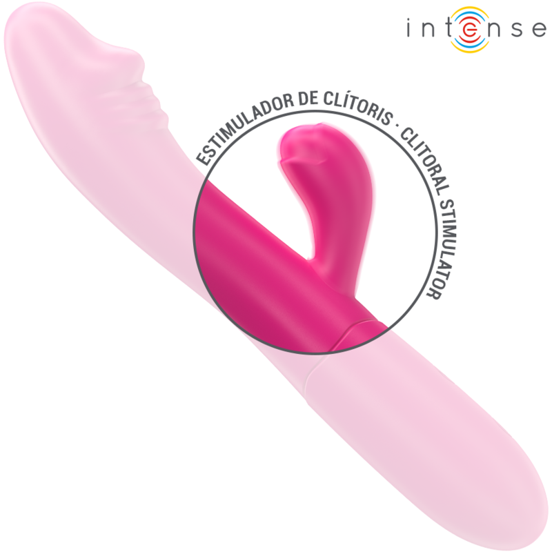 Ivy flexibler Vibrator 10 Vibrationen mit stimulierender Zunge rosa