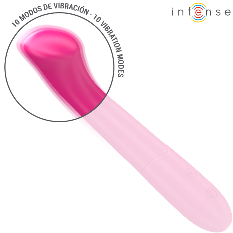 INTENSE - PATY VIBRATOR 19 CM FLEXIBEL 10 VIBRATIONEN MODELL 2 PINK