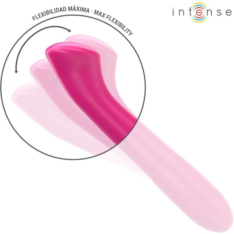 INTENSE - PATY VIBRATOR 19 CM FLEXIBEL 10 VIBRATIONEN MODELL 2 PINK