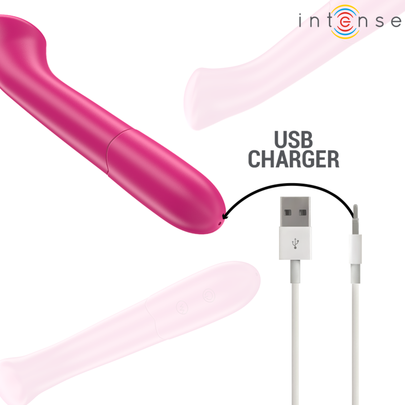 INTENSE - PATY VIBRATOR 19 CM FLEXIBEL 10 VIBRATIONEN MODELL 2 PINK