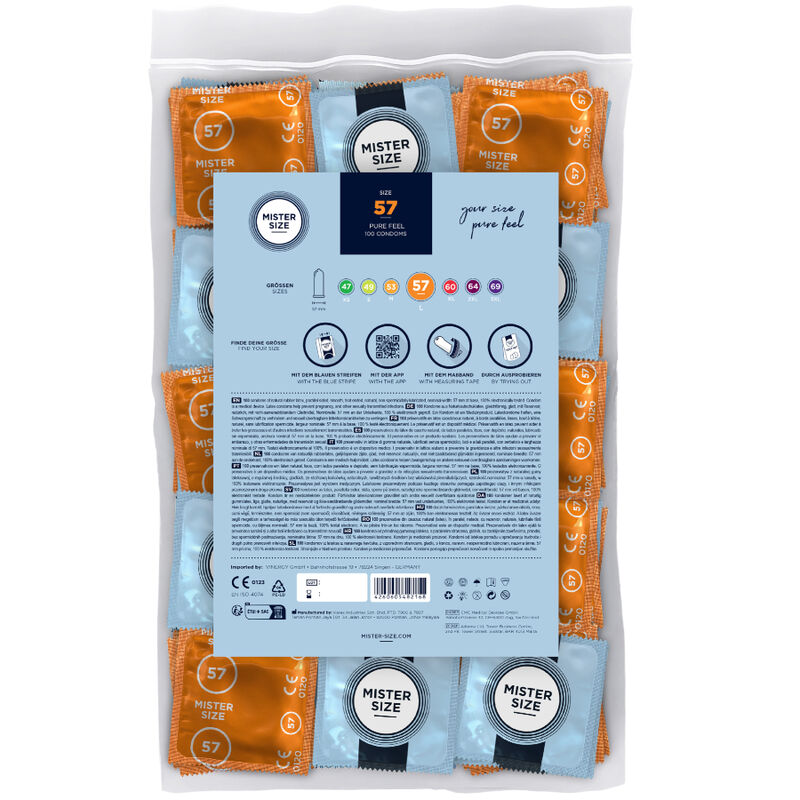 MISTER SIZE - CONDOM SIZE L 57 MM (100 STÜCK)