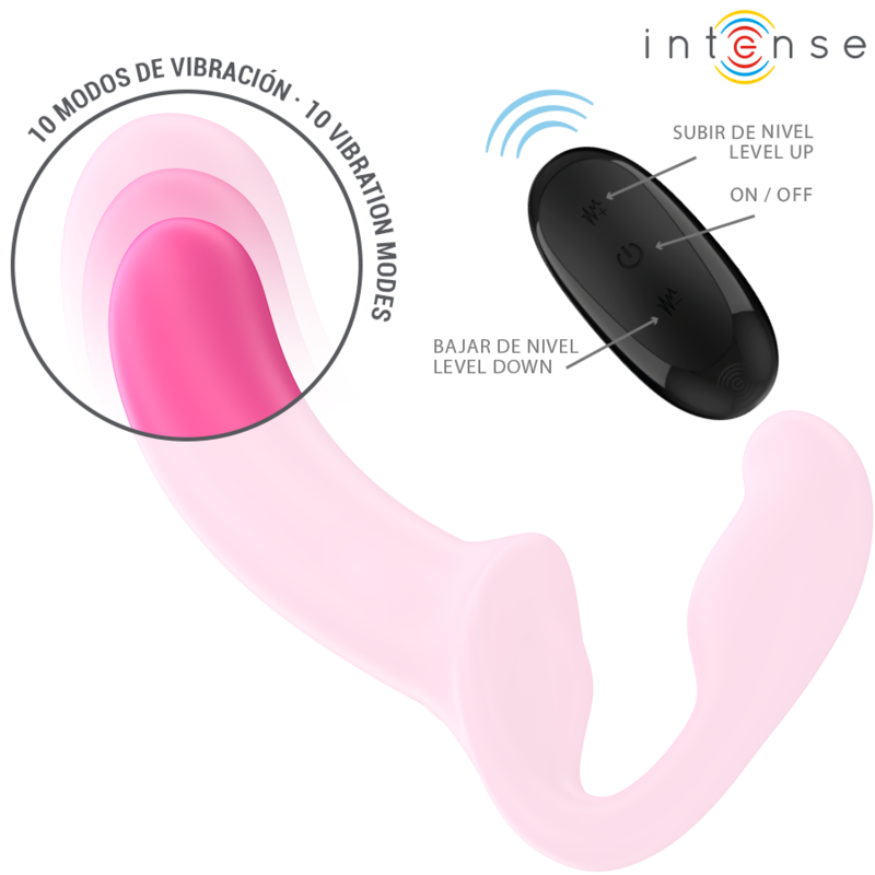 INTENSE - AMY DOPPELVIBRATOR 20 CM PINK FERNBEDIENUNG