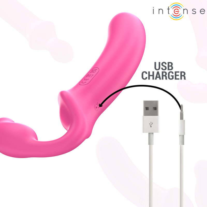 INTENSE - AMY DOPPELVIBRATOR 20 CM PINK FERNBEDIENUNG