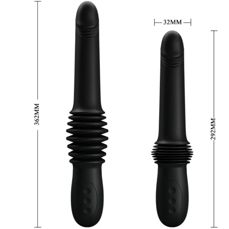 PRETTY LOVE - PAZUZU VIBRATOR 3 LEISTUNGSMODI SCHWARZ