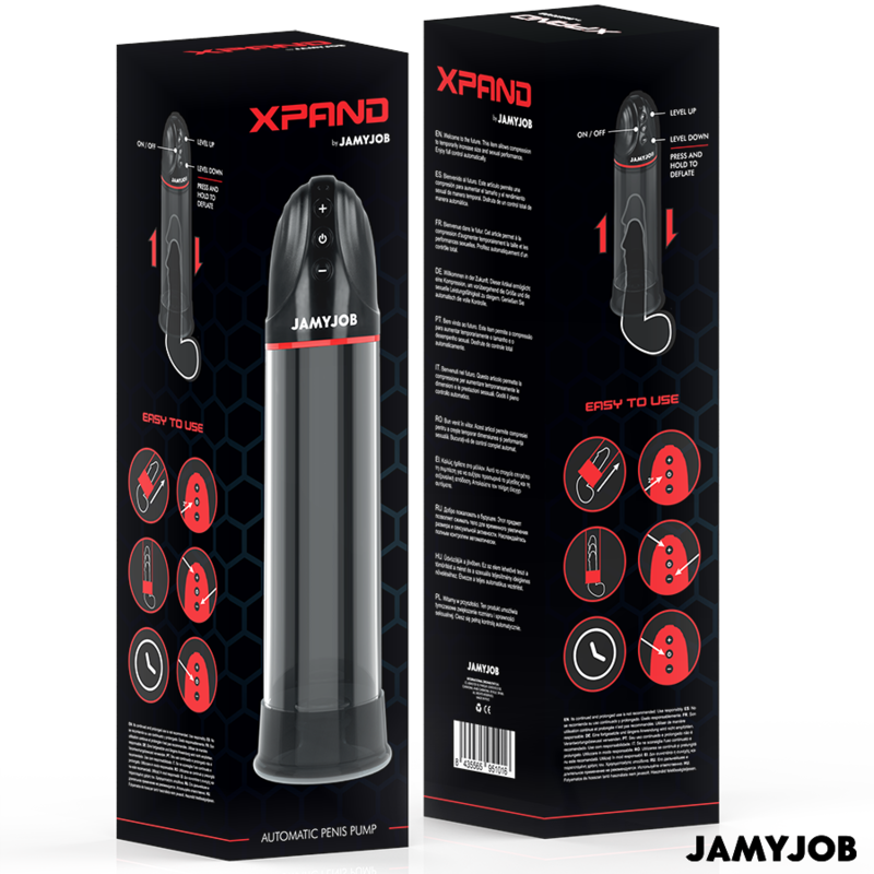 JAMYJOB - XPAND AUTOMATISCHE PUMPE MIT 3 SAUGSTUFEN, GRAU