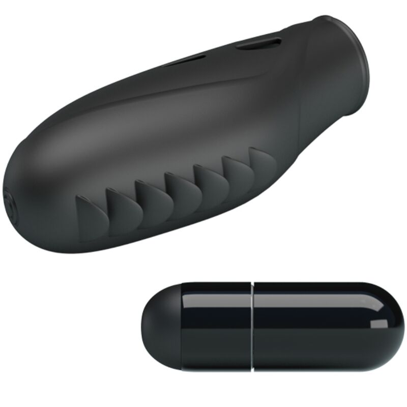 PRETTY LOVE - GILO Fingervibrator aus schwarzem Silikon