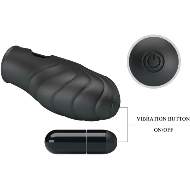 PRETTY LOVE – SCHWARZER GLATTER SILIKON-FINGERVIBRATOR