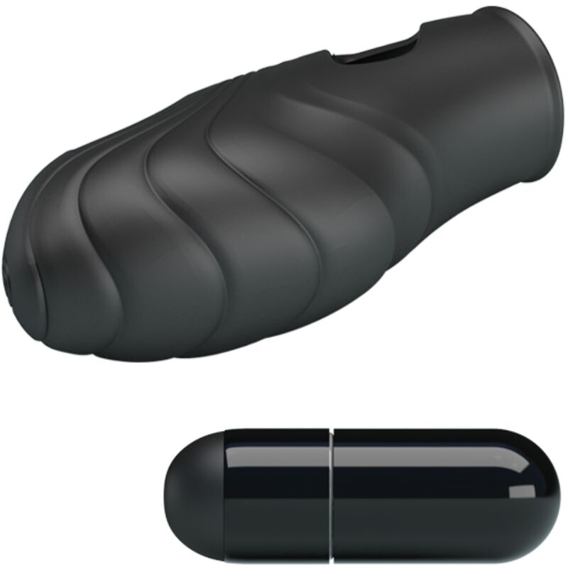 PRETTY LOVE – SCHWARZER GLATTER SILIKON-FINGERVIBRATOR
