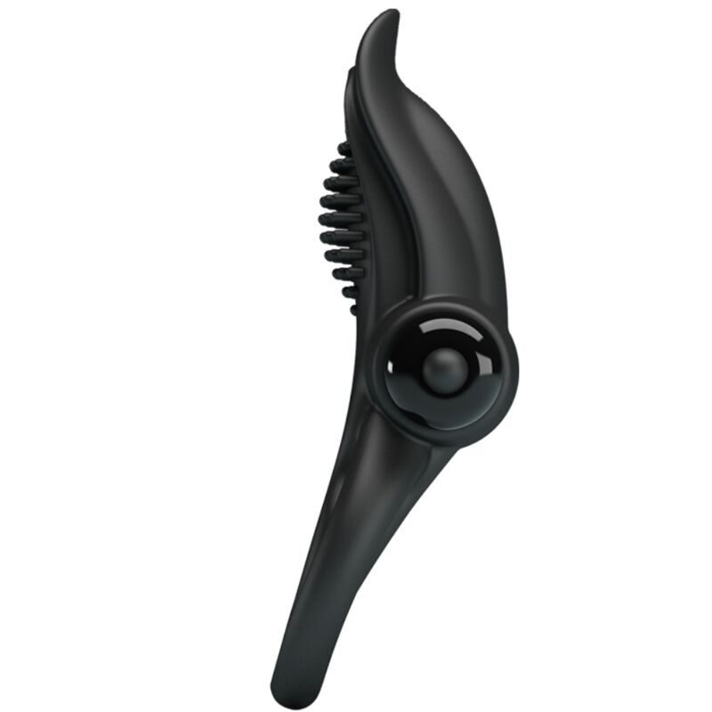 Doppelter Vibrationsring + Klitorisstimulator 10 Vibrationen schwarz