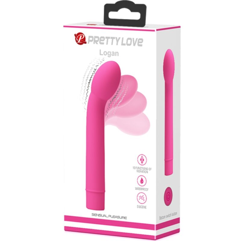 PRETTY LOVE - LOGAN G-PUNKT-VIBRATOR 10 VIBRATIONEN PINK