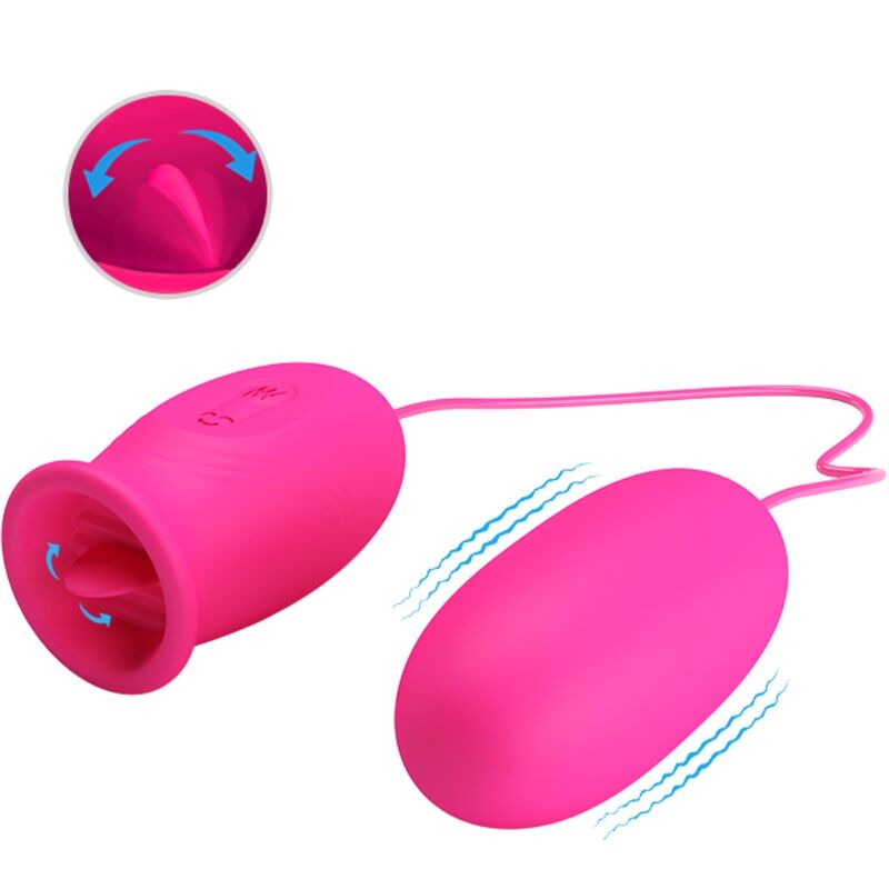 PRETTY LOVE – DAISY VIBRATIONSEI + ROSA KLITORISSTIMULIERENDE ZUNGE
