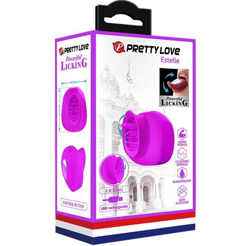 PRETTY LOVE – ESTELLE ZUNGENSTIMULATOR FÜR DEN KLITORIS 12 VIBRATIONEN LILA